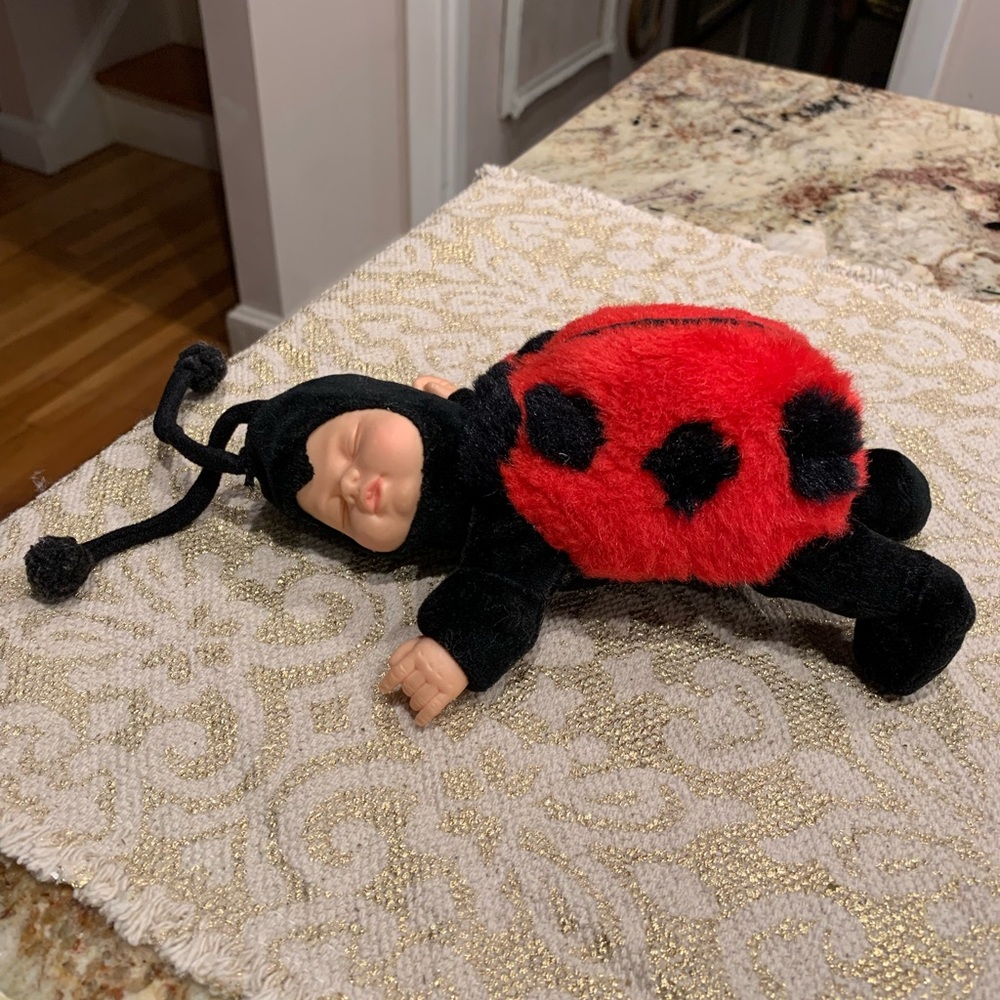 Vintage Anne Geddes Ladybug Baby doll